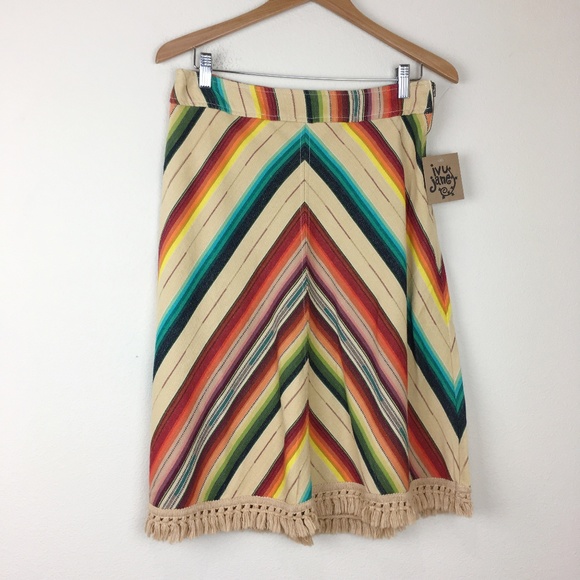 ivy jane Dresses & Skirts - NEW IVY JANE Southwestern Blanket Striped Skirt